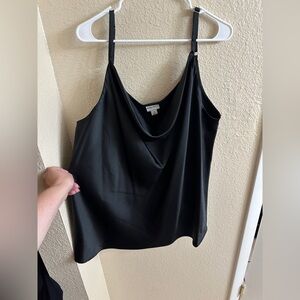 Ava & Viv Black Satin Camisole